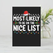 最も良いリストに載っている可能性が最も高いクリスマスの穴 招待状 (スタンド正面)