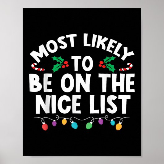 最も良いリストのクリスマスファミリーに載っているだろう ポスター (正面)