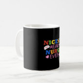 最も良い平均ナース薬局病院の医療 コーヒーマグカップ (正面左)