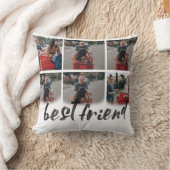 最も良い贈答品6枚の写真コラージュのカスタムスクリプト クッション (ブランケット)