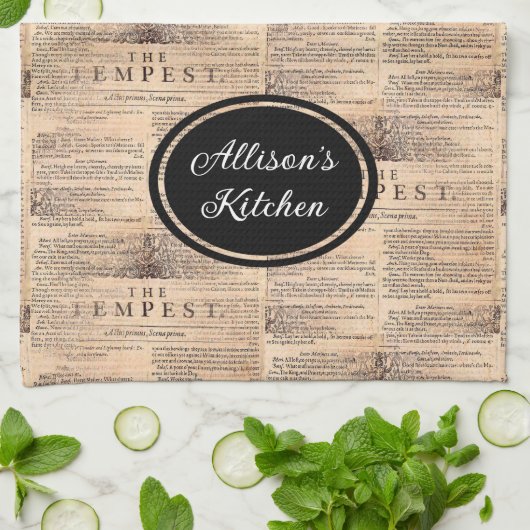 最も荒いシェイクスピアパーソナライズされたのキッチンタオル キッチンタオル (折り畳み)