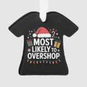 最も買いすぎるのは私だ クリスマス ライト 帽子 オーナメント (正面)