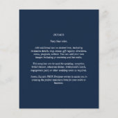 最も費用を抑えたカリグラフィーアンパサンドウェディング チラシ (裏面)