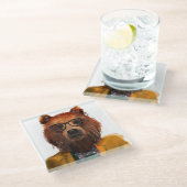 最も身なりのよいくま ガラスコースター (アングル)