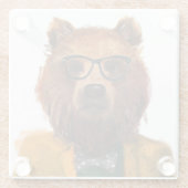 最も身なりのよいくま ガラスコースター (裏面)