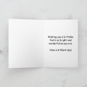 最も輝く誕生日カード カード (内部)