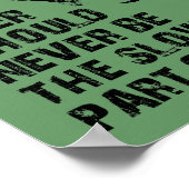 最も遅いパーツ汚れ自転車モトクロスポスターサインおもしろい ポスター (角)