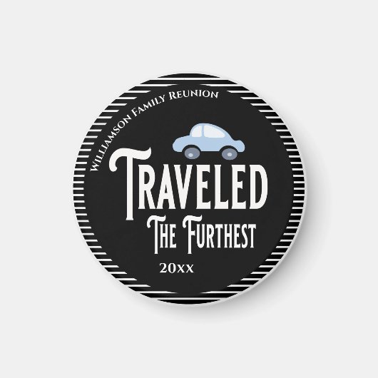 最も遠い車の懇親会賞 マグネット (正面)