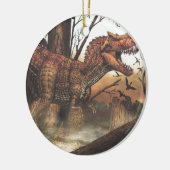 最も適した絶滅した恐竜の生存 セラミックオーナメント (左)