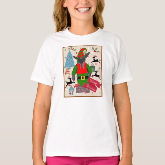 最も醜いクリスマスシャツ Tシャツ (正面)