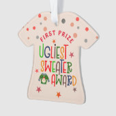 最も醜いセーター賞クリスマスパーティー オーナメント (正面)