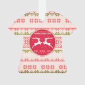 最も醜いセーター賞クリスマスパーティー オーナメント (裏面)