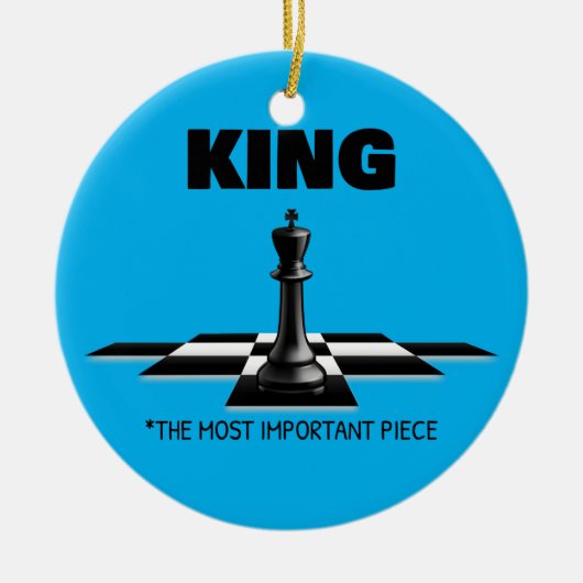最も重要な作品を王にする セラミックオーナメント (正面)