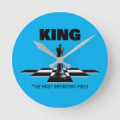 最も重要な作品を王にする ラウンド壁時計 (正面)