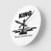 最も重要な作品を王にする ラウンド壁時計 (傾斜)