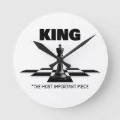 最も重要な作品を王にする ラウンド壁時計 (正面)