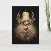 最も長い夜の雄鹿、ユール＆冬至 シーズンカード (正面)