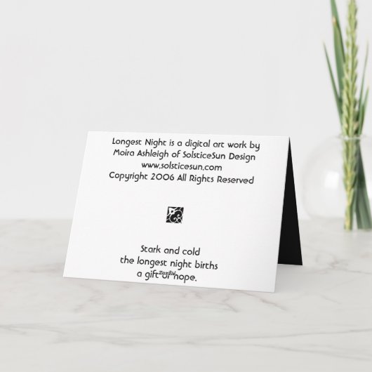 最も長い夜 カード (裏面)