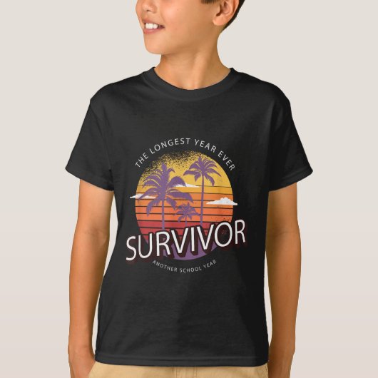 最も長い学年の先生 2021 サバイバー メンズ Tシャツ (正面)