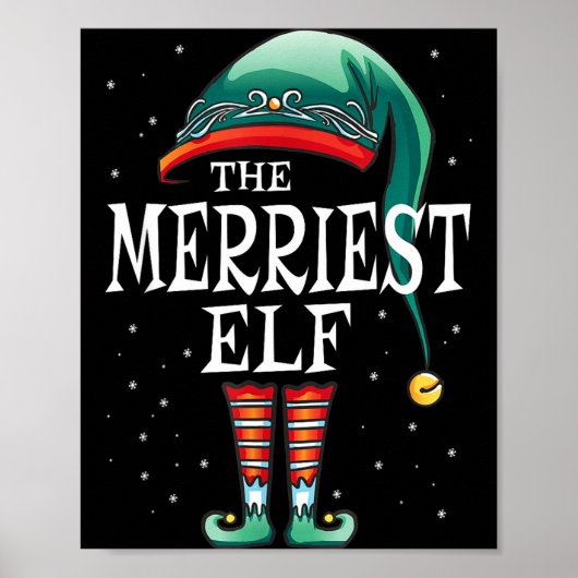 最も陽気なエルフ Xmas クリスマス グループ 親戚 ポスター (正面)