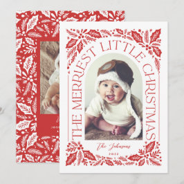 最も陽気なリトルクリスマス・ベリー・レッド・フォト・アーチ シーズンカード
