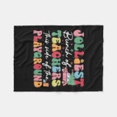 最も陽気な先生の束プレイジャーのこの側 フリースブランケット (正面(横))