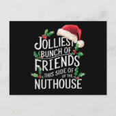 最も陽気な友達グループのクリスマスお揃い皮肉 シーズンポストカード (正面)