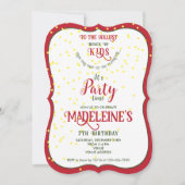 最も陽気な子供たちのグループ 面白い誕生日パーティー 招待状 (正面)