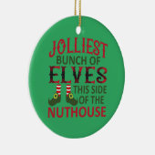 最も陽気な小妖精や小人の束この辺の温室 セラミックオーナメント (右)