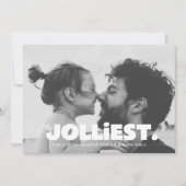 最も陽気な1枚の写真クリスマスグリーティングカード シーズンカード (正面)