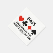 最も難しい入札橋を頻繁に渡る スタンダードカクテルナプキン (角)