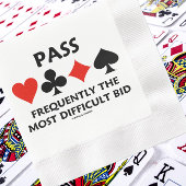 最も難しい入札橋を頻繁に渡る スタンダードカクテルナプキン