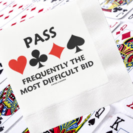 最も難しい入札橋を頻繁に渡る スタンダードカクテルナプキン