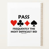 最も難しい入札橋を頻繁に渡る プランナー手帳 (裏面)