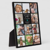 最も難しい別れ | ペットの追悼 11枚の写真のコラージュ フォトプラーク (側面)