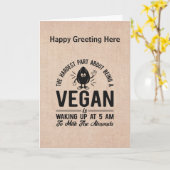 最も難しい部分 ヴィーガン、アルモンドを絞る、面白いヴィーガン カード (黄色い花)