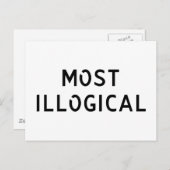 最も非論理的 ポストカード (正面/裏面)