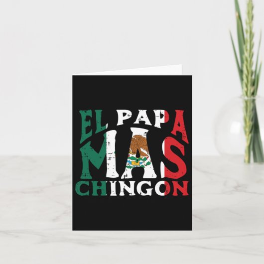 最も面白いメキシコ人のお父さんスペイン語 カード (正面)