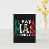 最も面白いメキシコ人のお父さんスペイン語 カード (黄色い花)