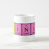 最も頭脳的な定期的なテーブル名mag コーヒーマグカップ (中央)