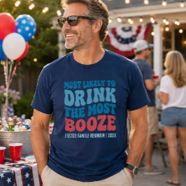 最も飲みそうな人 カスタムデザイン Tシャツ