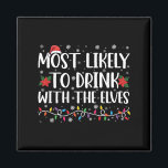 最も飲みやすい小人小妖精や小人 マグネット<br><div class="desc">クリスマスを飲む小人小妖精や小人と飲む最も可能性が高い</div>