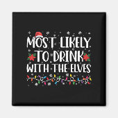 最も飲みやすい小人小妖精や小人 マグネット (正面)