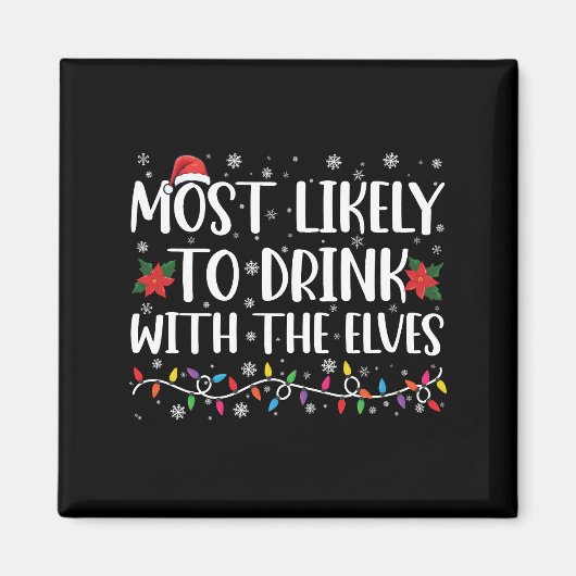 最も飲みやすい小人小妖精や小人 マグネット (正面)