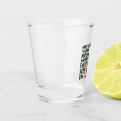 最も飲みやすい抹茶と時計の小妖精や小人クリスマス ショットグラス (左)