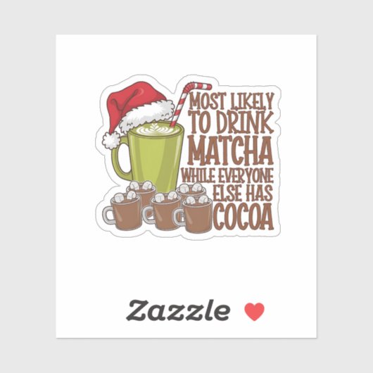 最も飲みやすい抹茶と時計の小妖精や小人クリスマス シール (シート)