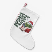最も飲みやすい抹茶と時計の小妖精や小人クリスマス スモールクリスマスストッキング (正面 (吊り時))