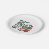 最も飲みやすい抹茶と時計の小妖精や小人クリスマス ペーパープレート (アングル)