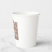 最も飲みやすい抹茶と時計の小妖精や小人クリスマス 紙コップ (左)