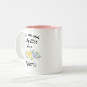 最も驚くべきベビーシッター・エバーフローラ水彩 ツートーンマグカップ (正面左)